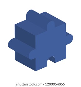 puzzle piece isolated icon