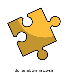 puzzle piece isolated icon