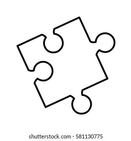 puzzle piece isolated icon