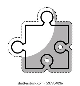 puzzle piece isolated icon vector illustration design