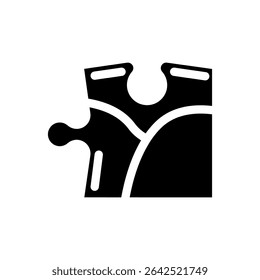peça de quebra- cabeça do quebra- cabeça ícone vetor. peça de quebra- cabeça sinal de quebra- cabeça. símbolo isolado ilustração