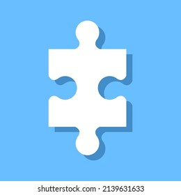 Puzzle piece. Jigsaw. Vector illustration