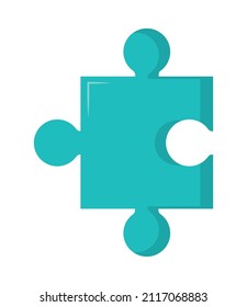 puzzle piece on white background