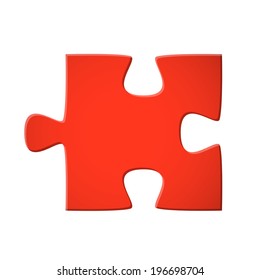 Puzzle piece red