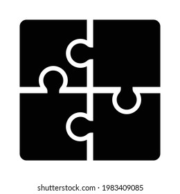 puzzle piece symbol icon vector