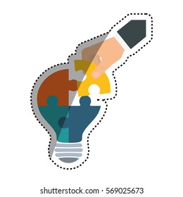 Puzzle piece symbol icon vector illustration graphic design