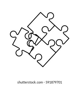 Puzzle piece symbol icon vector illustration graphic design