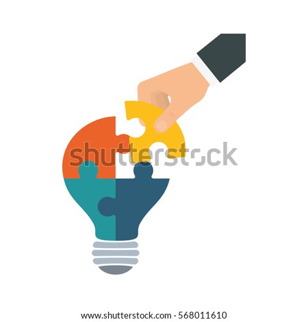 Puzzle piece symbol icon vector illustration graphic design