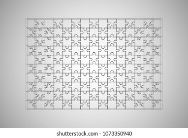 Puzzle piece vector background.