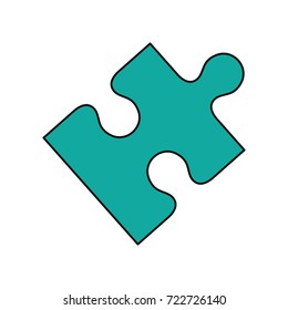 puzzle piece  vector illustration