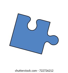 puzzle piece  vector illustration