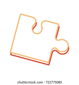 puzzle  piece vector illustration