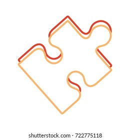 puzzle  piece vector illustration
