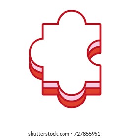 puzzle piece  vector illustration