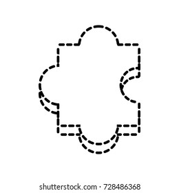 puzzle piece  vector  illustration