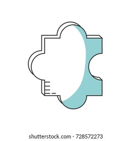 puzzle piece  vector illustration