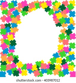Puzzle Pieces Background Vector Illustration