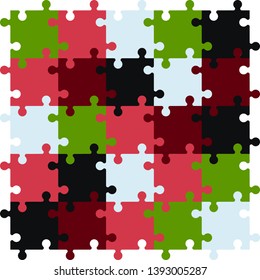 Puzzle Pieces Background.Vector design illustration 