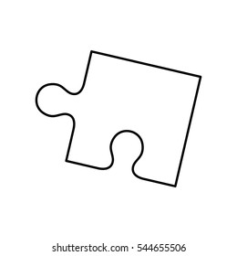 puzzle pieces concept icon vector illustration graphic design