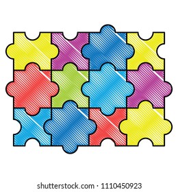puzzle pieces design