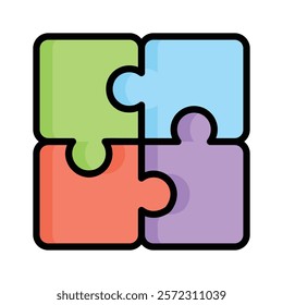 Puzzle pieces fitting together, symbolizing teamwork and collaboration