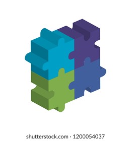 puzzle pieces game icon