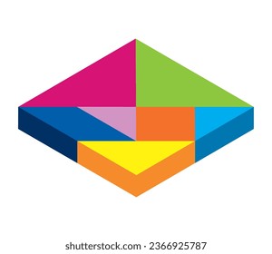puzzle pieces game illustration isolated