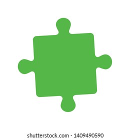 Puzzle Pieces in Graphic Shape