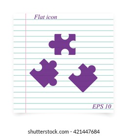 Puzzle pieces icon.