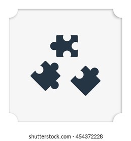Puzzle pieces icon.