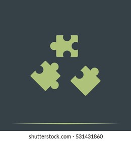 Puzzle pieces icon.