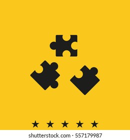 Puzzle pieces icon.