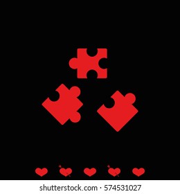 Puzzle pieces icon.