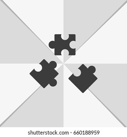 Puzzle pieces icon.