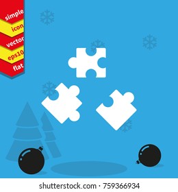 Puzzle pieces icon.