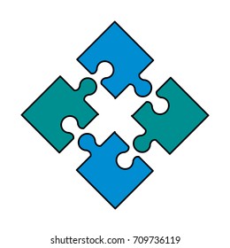 puzzle pieces icon image 