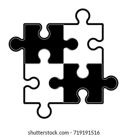 puzzle pieces icon image 