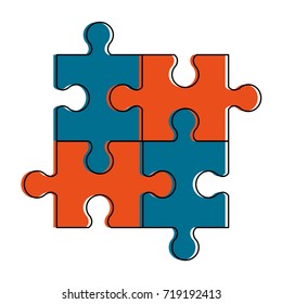 puzzle pieces icon image 