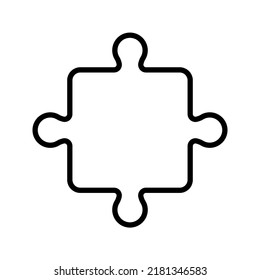 puzzle pieces icon. puzzle sign. vector illustration