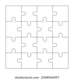 puzzle pieces icons, logo in vector file