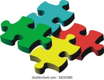 puzzle pieces, image applicable to several concepts
