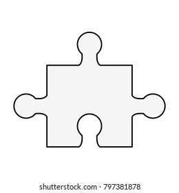 Puzzle pieces isolated