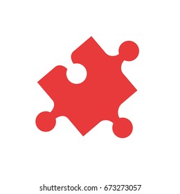 puzzle pieces isolated icon