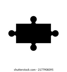 Puzzleteile. Umfassende Vektorsymbol-Farbe bearbeitet