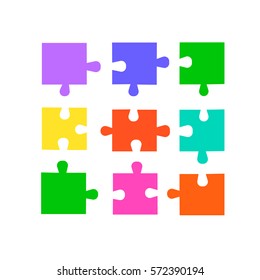 Puzzle pieces set 