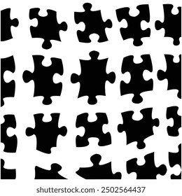 Puzzle pieces - puzzle pieces silhouette