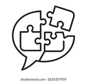 Puzzle Pieces in a Speech Bubble: Collaboration and Problem Solving