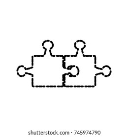 Puzzle pieces symbol