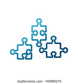 Puzzle pieces symbol
