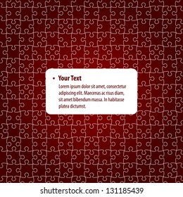Puzzle pieces vector design